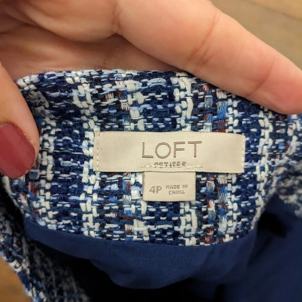 LOFT Tweed Aline Skirt